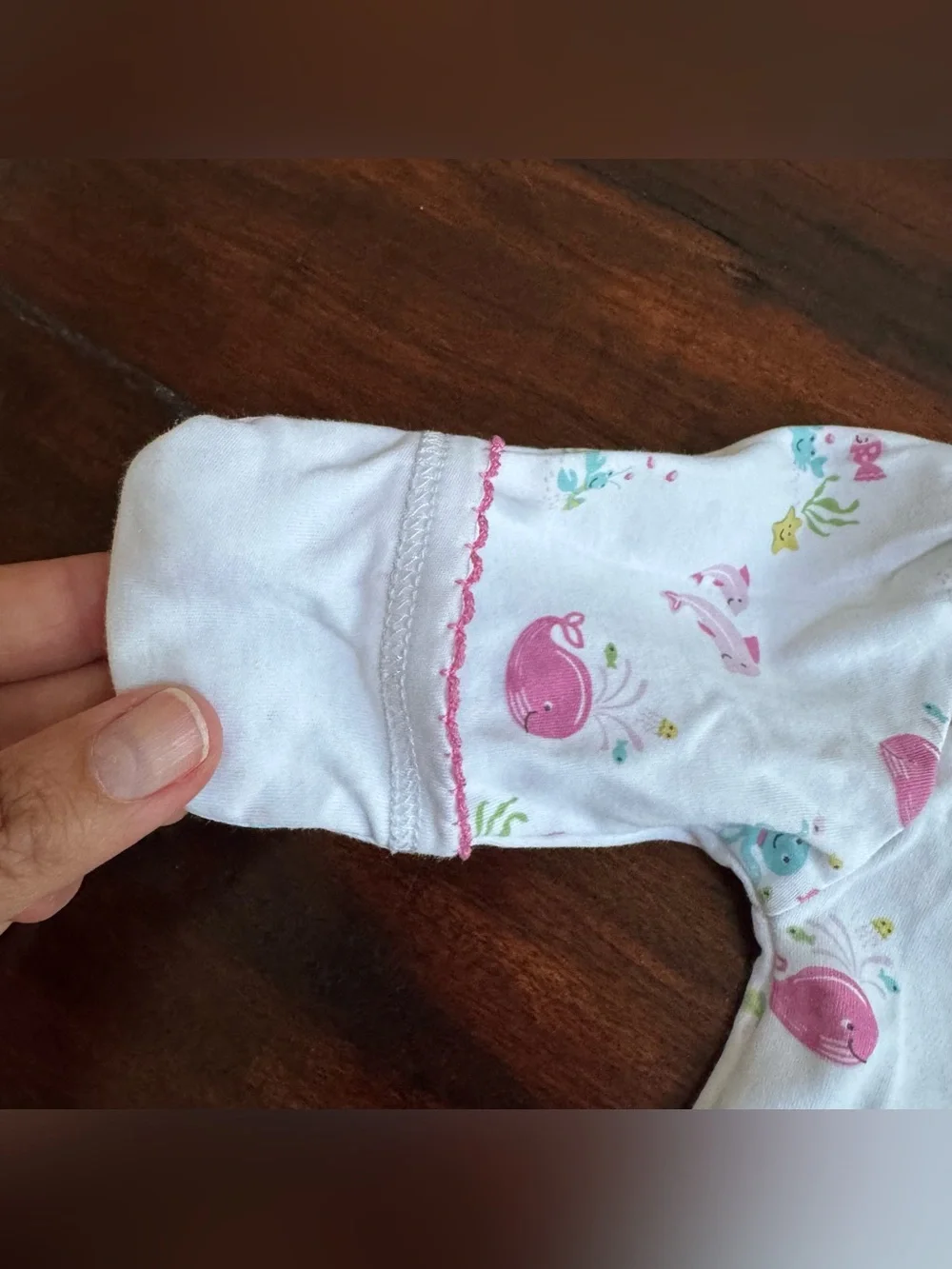 Kissy Kissy Baby Girl Long Sleeve Ocean One Piece Footie Newborn